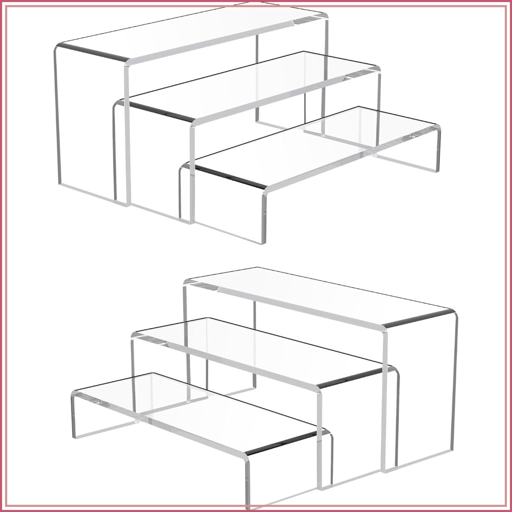 Cupcake Stand Tier - 6 Pack Clear Cupcake Display Risers,
