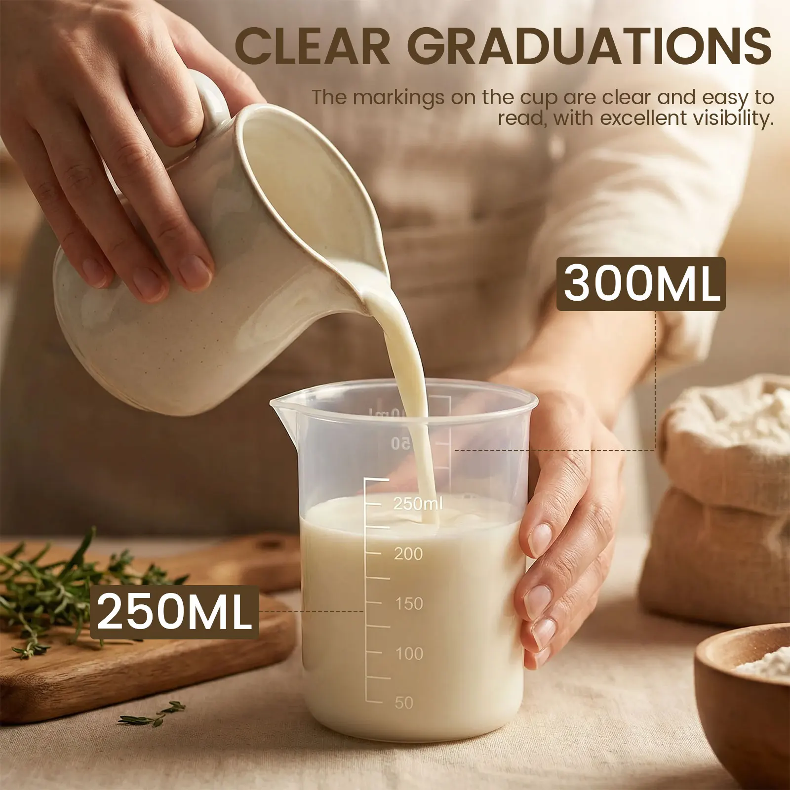 8 Pcs Plastic Measuring Cup Se - огляд і ціна Plastic Cup 50Pcs