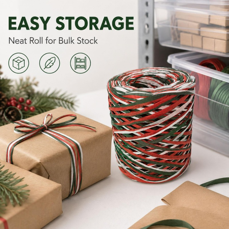 150/600M Raffia Paper Ribbon S - огляд і ціна Papercraft Supply Ribbon