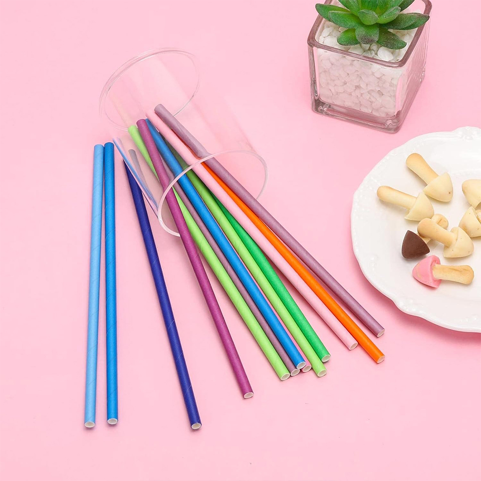 25/50/100PCS Disposable Paper  - огляд і ціна Paper Straw Color