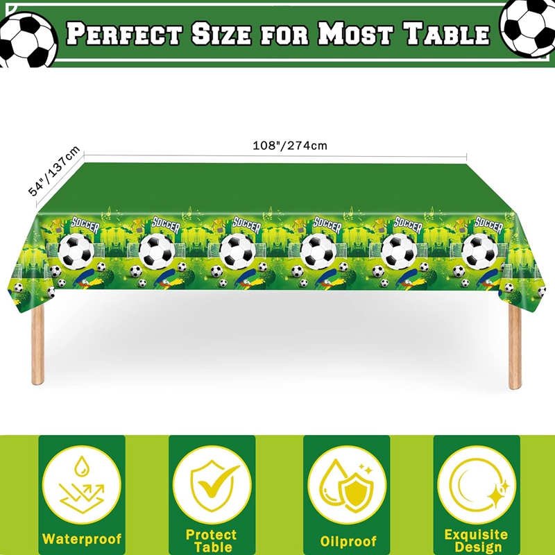 Soccer Party Disposable Tablew - огляд і ціна Table Cloth Disposable