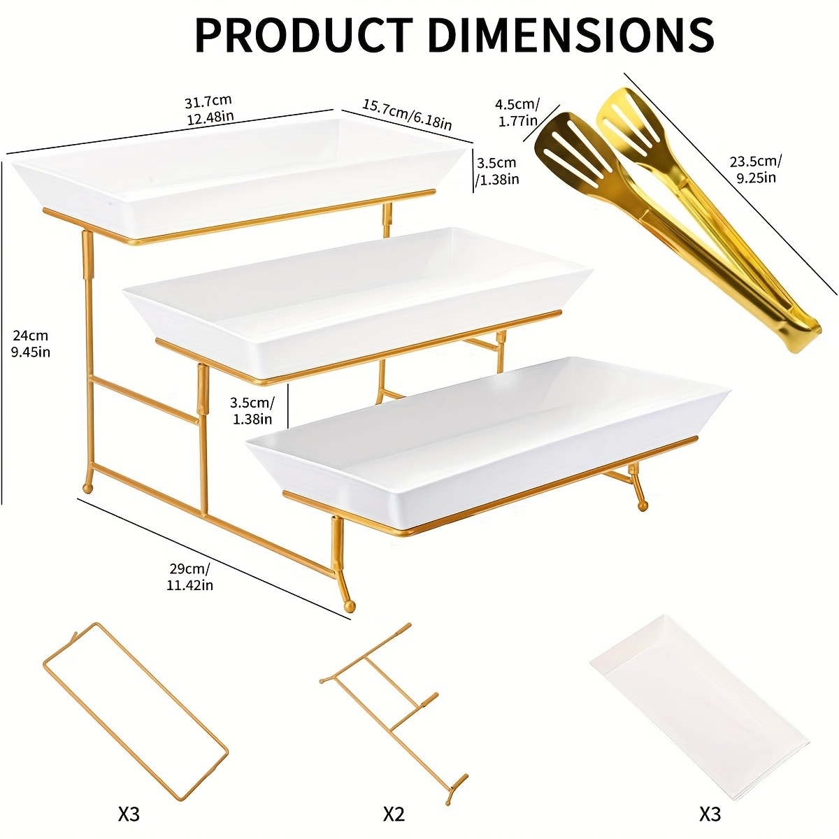 White Tiered Serving Stand + T - огляд і ціна Cupcake Stand Tier
