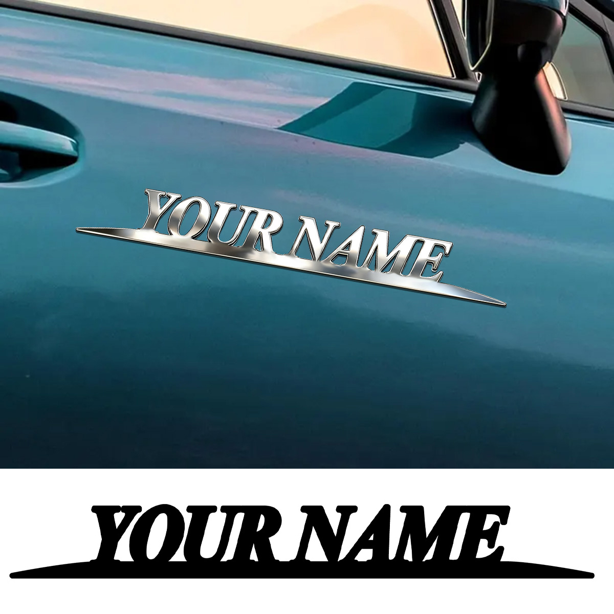 Metal Trendy YOUR NAME Sticker - огляд і ціна Event Suppliers