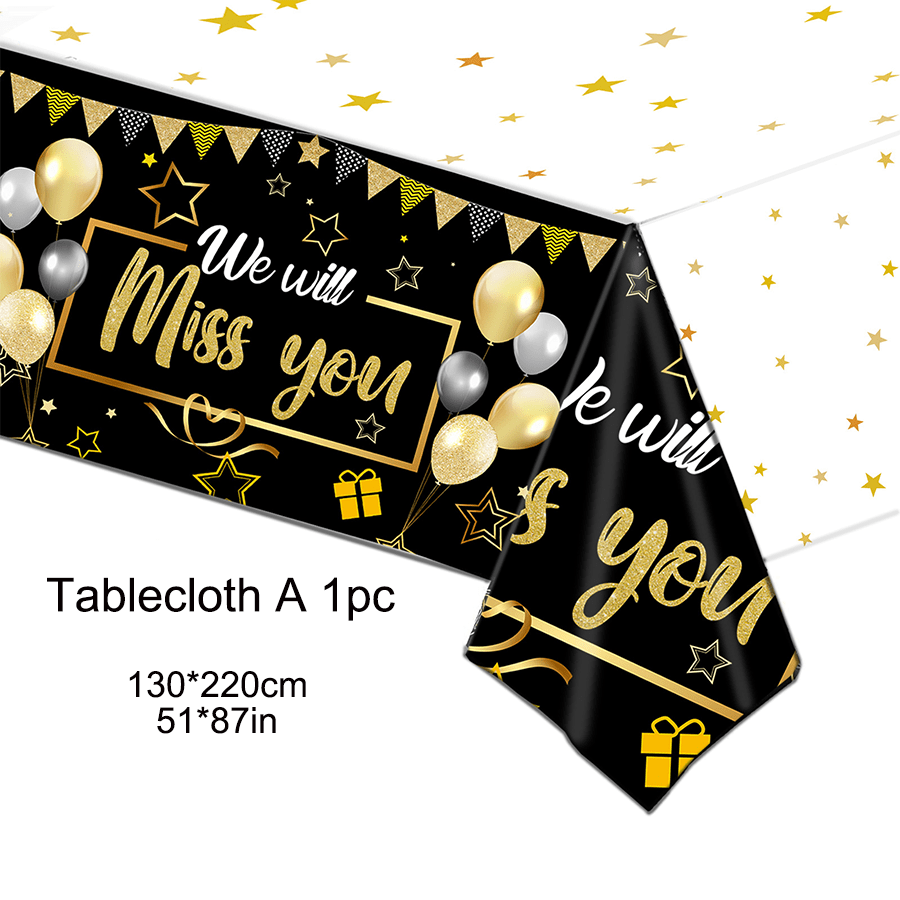 We Will Miss You Banner, Black - огляд і ціна Party Banner Gold