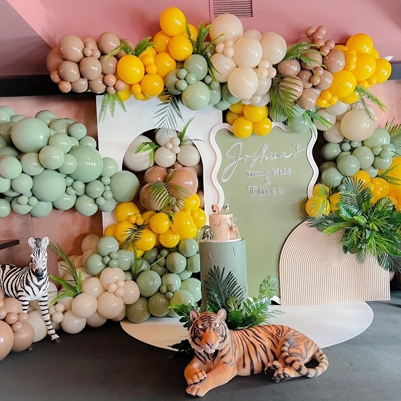 146pcs Sage Green Yellow Ballo - огляд і ціна Balloon Arch Kit