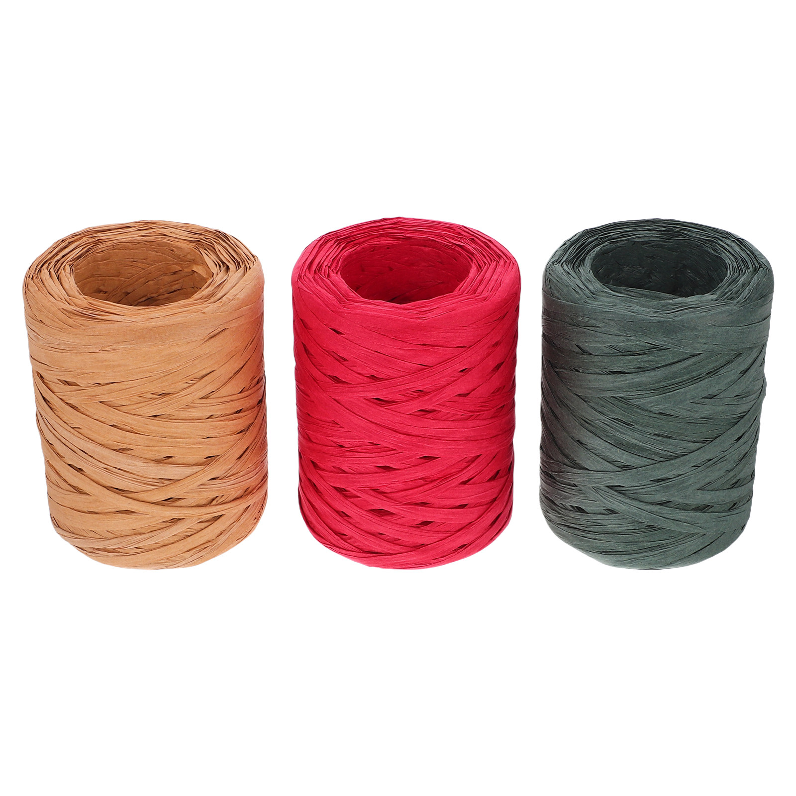3 Rolls Rustic Raffia Paper Ri - огляд і ціна Papercraft Supply Ribbon
