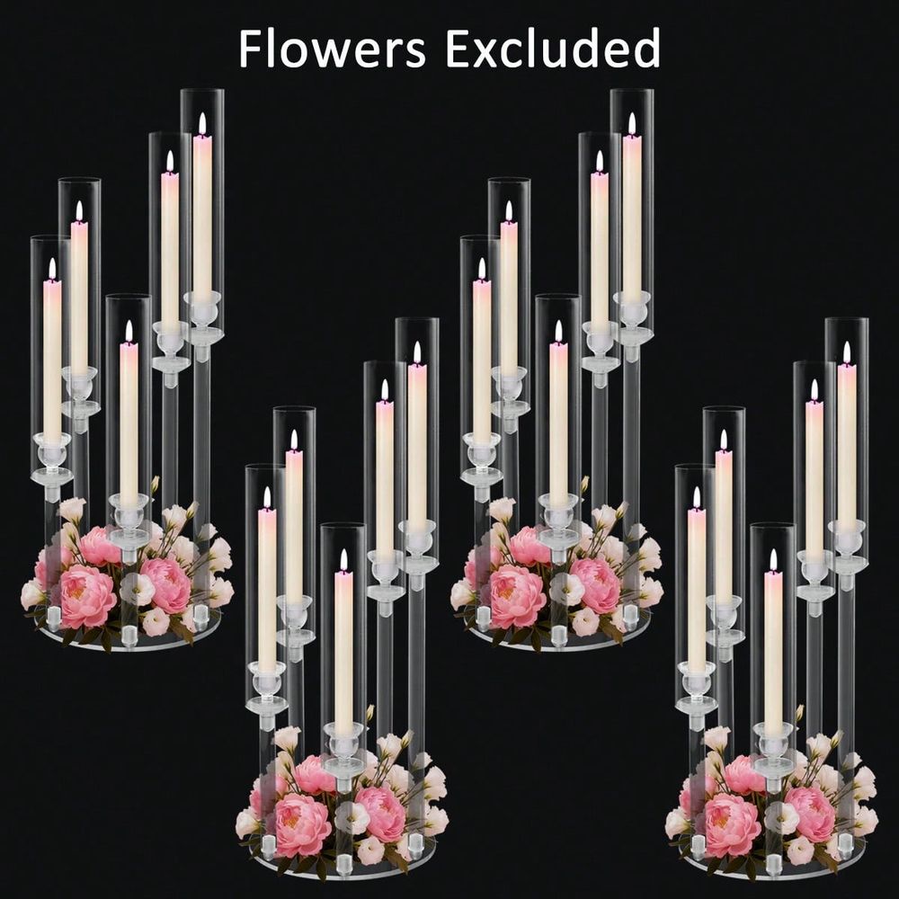 5 Arm Acrylic Candelabra For T - огляд і ціна Centerpiece Stick
