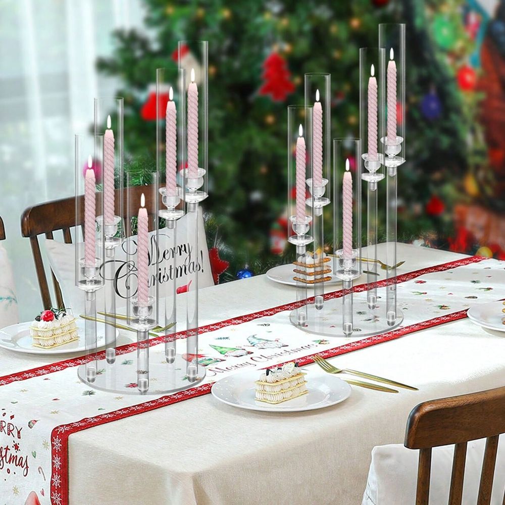5 Arm Acrylic Candelabra For T - огляд і ціна Centerpiece Stick