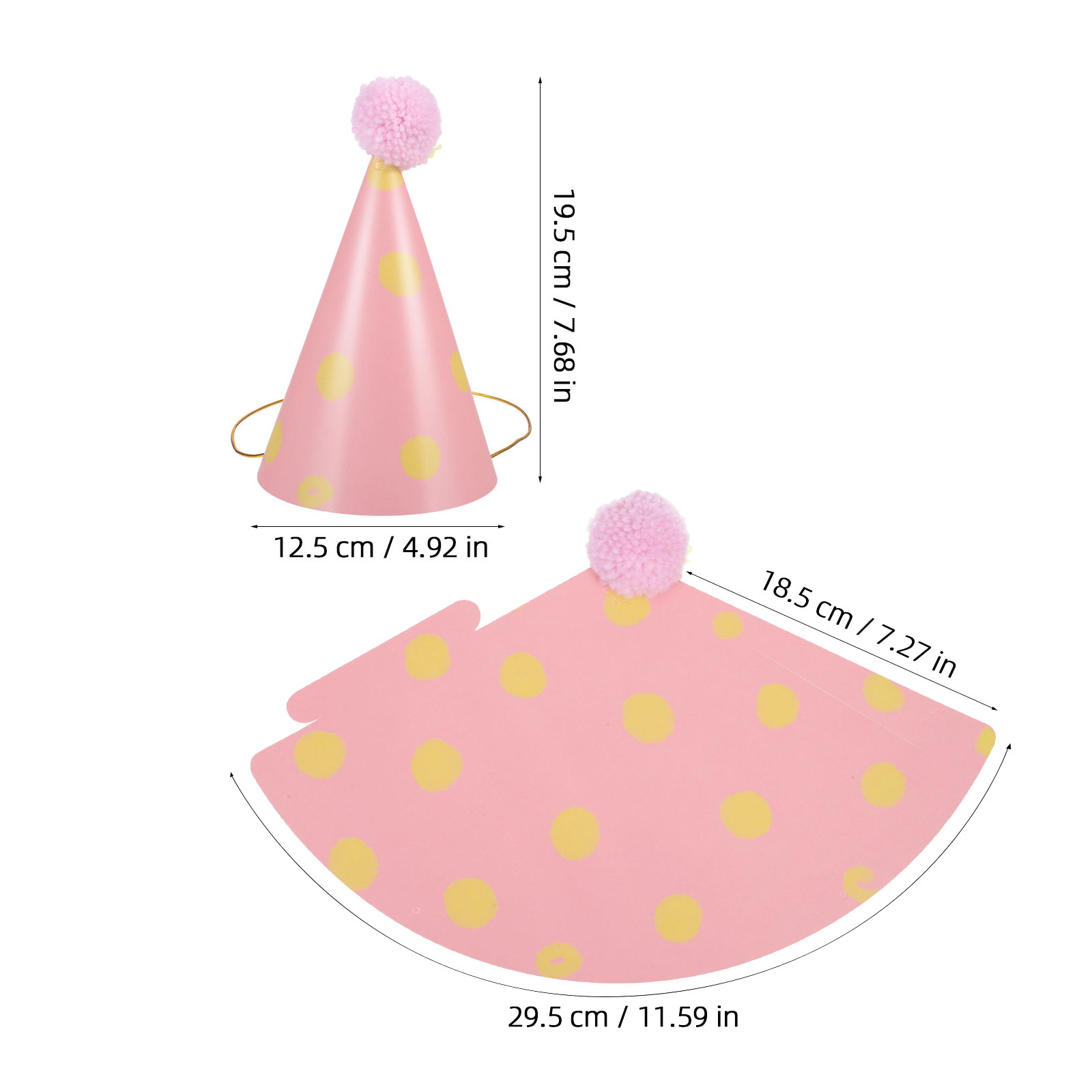 14Pcs Paper Birthday Hats for  - огляд і ціна Party Hat Cone