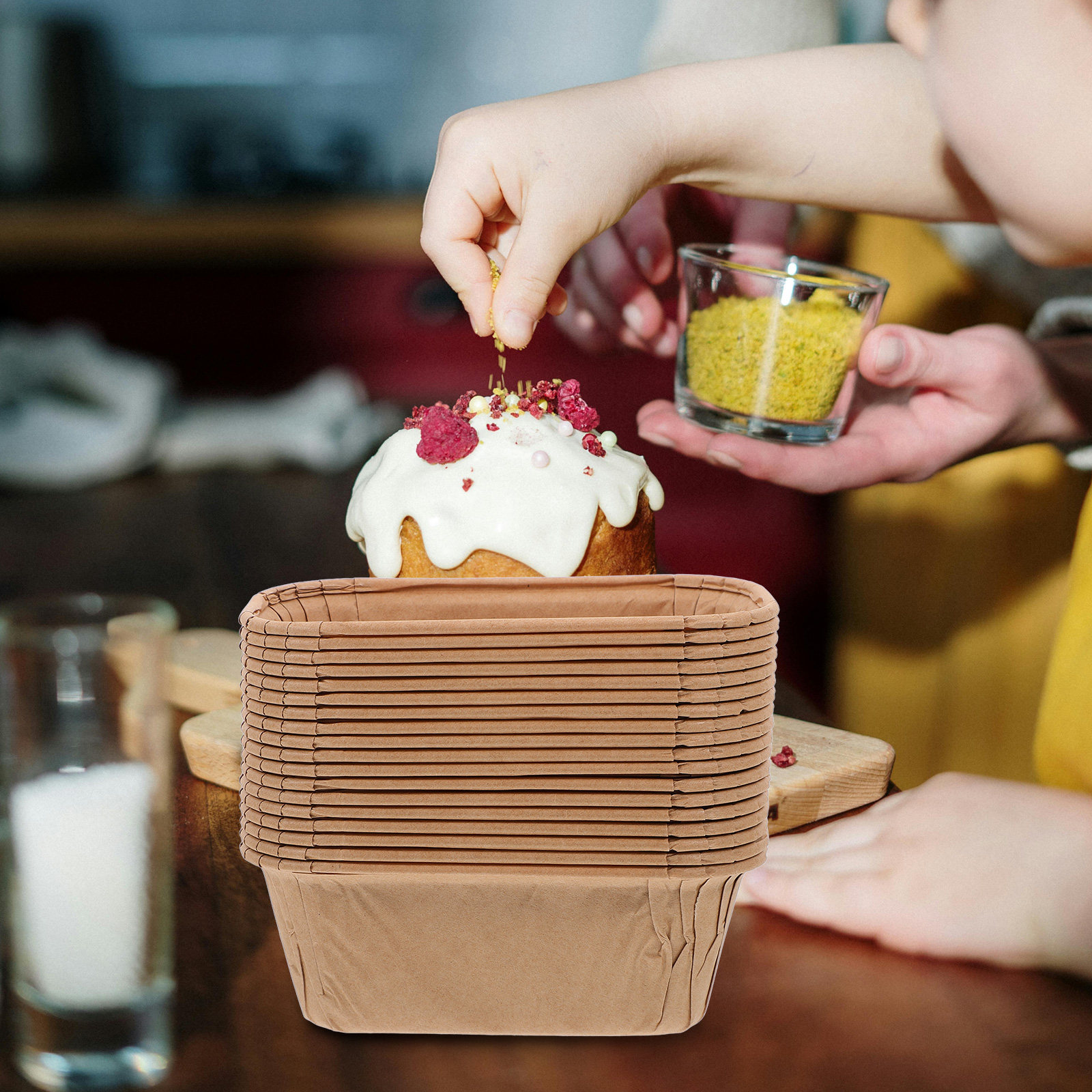 50Pcs Paper Baking Cups Rustic - огляд і ціна Plastic Cup 50Pcs