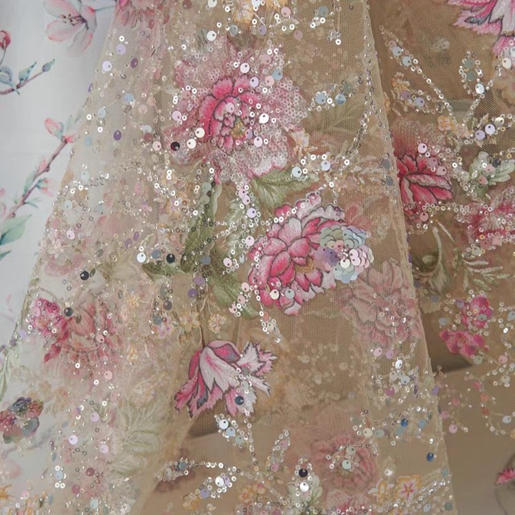 1M 120Cm Wide Luxury Beaded La - огляд і ціна Glitter Tablecloth