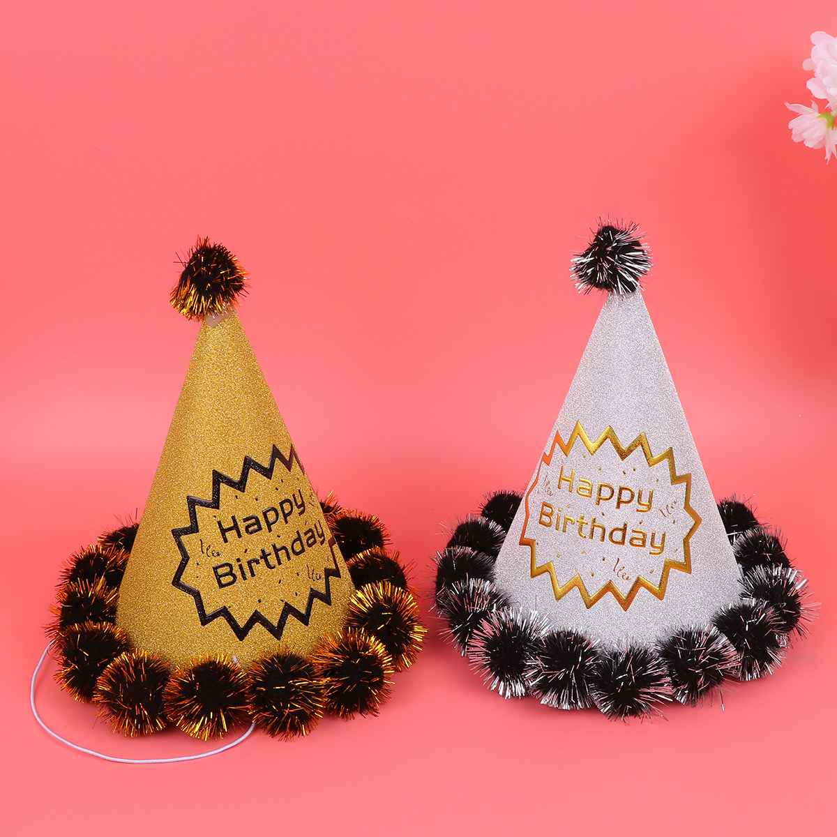 4pcs Glitter Birthday Hats Shi - огляд і ціна Party Hat Cone