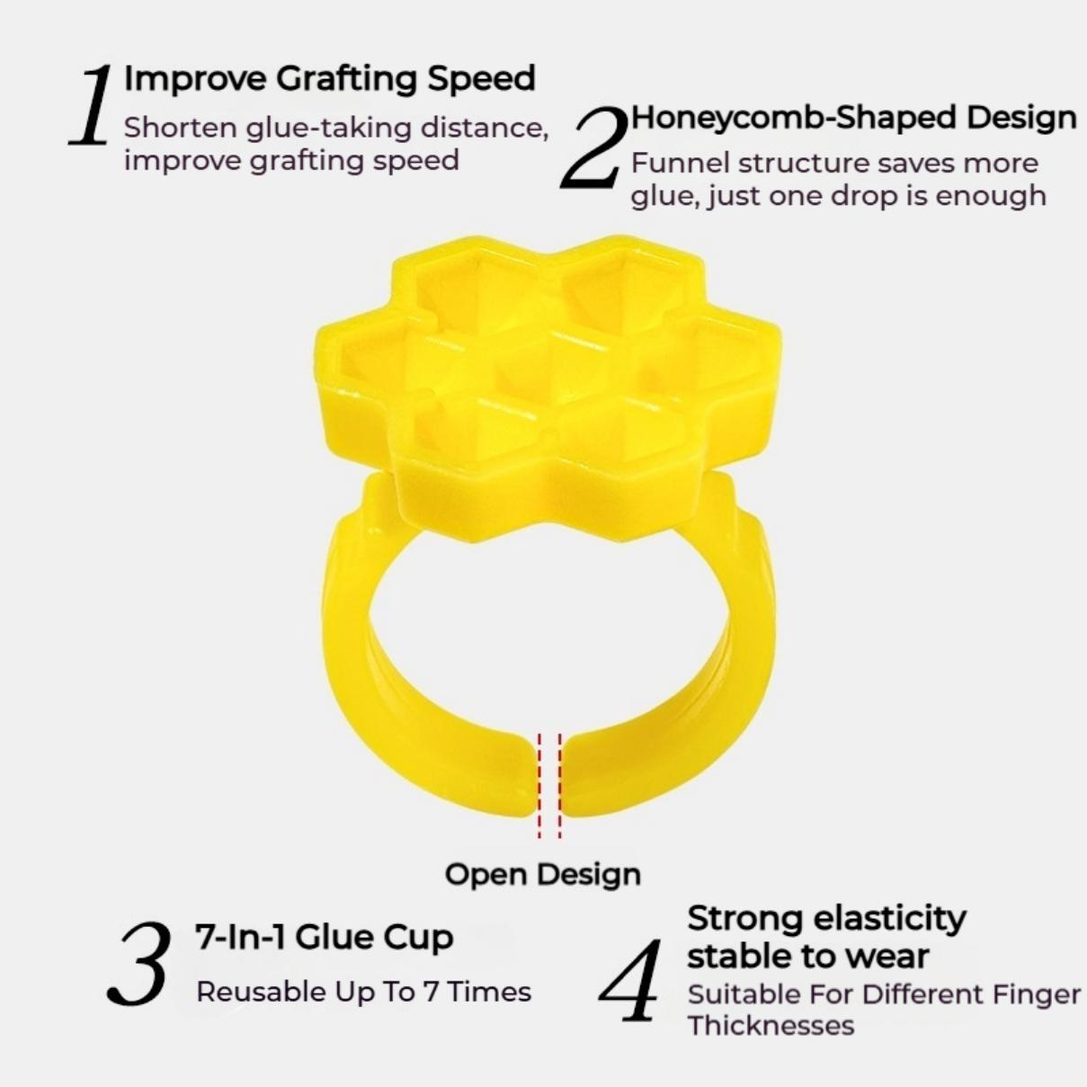 50PCS Holder Ring Cups for Eye - огляд і ціна Plastic Cup 50Pcs