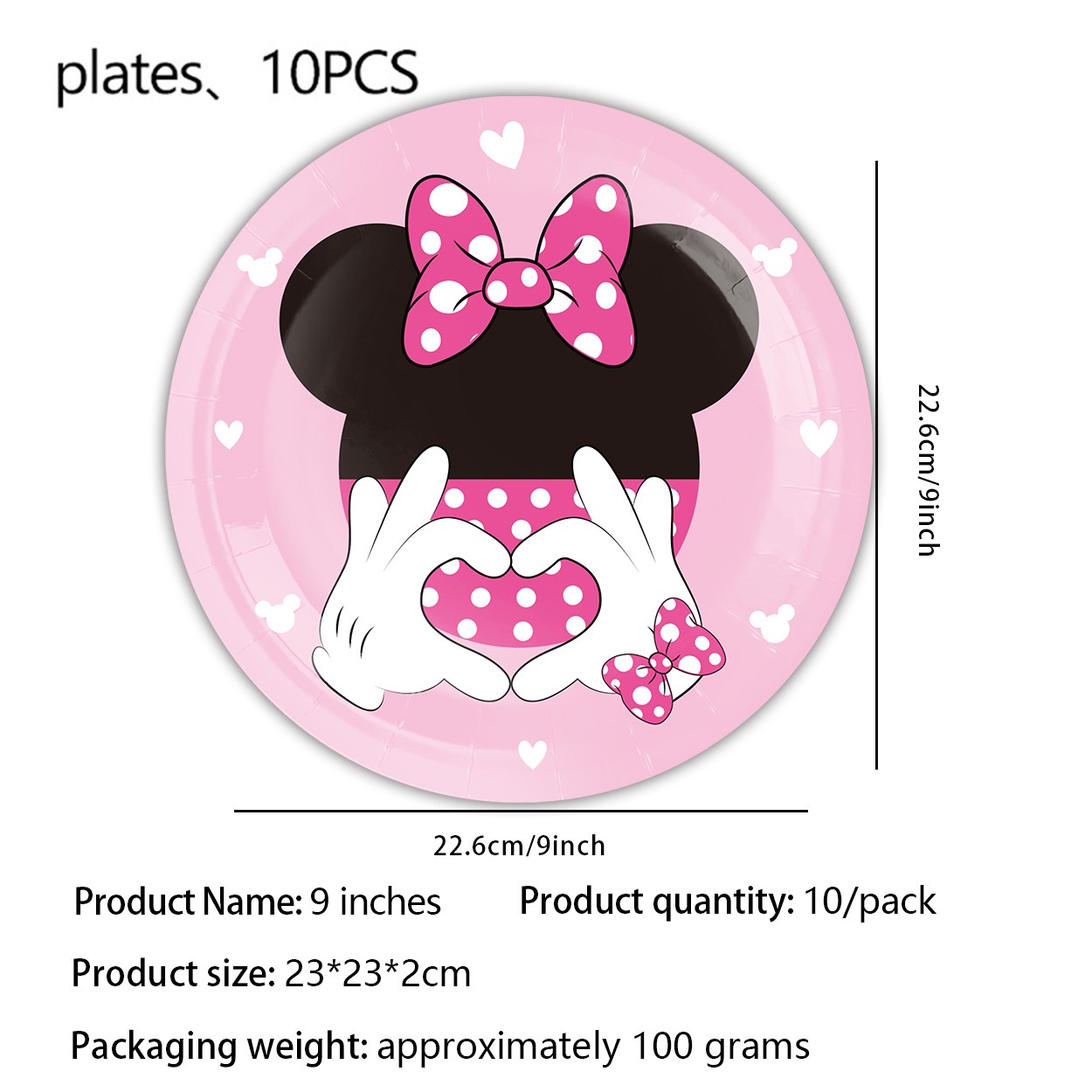 Pink Cartoon Mouse Ear Themed  - огляд і ціна Table Cloth Disposable