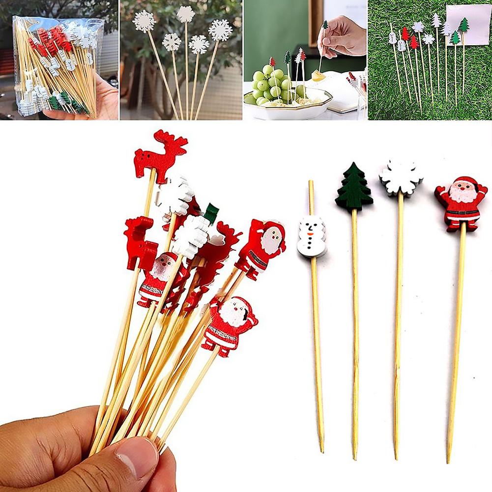 50Pcs Christmas Cocktail Picks - огляд і ціна Centerpiece Stick