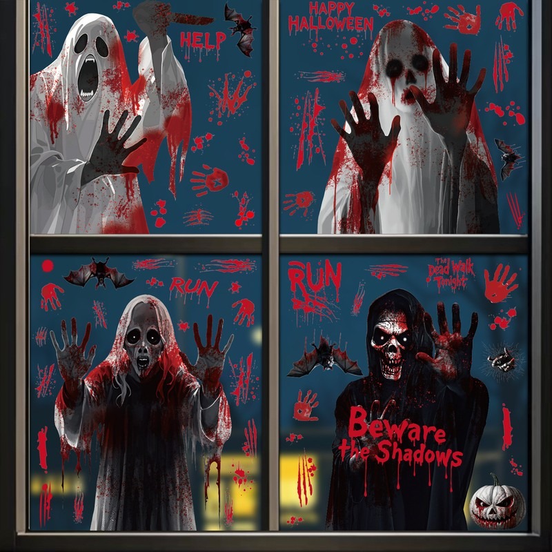 Halloween Window Clings Ghost  - огляд і ціна Party Event Supply Store